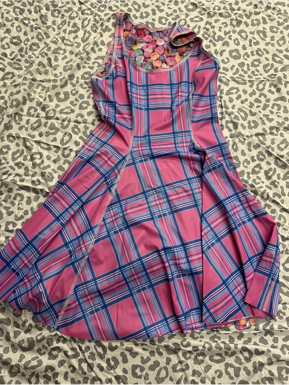 BlackMilk Clothing Tartan barbie vs candy hearts dress size medium